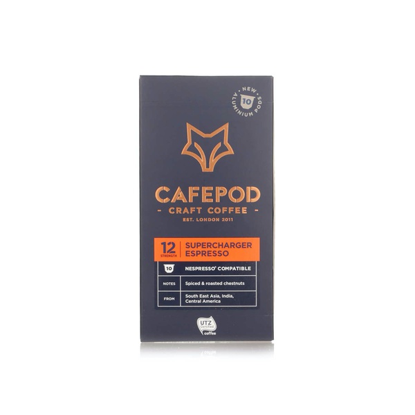 Cafepod Craft Coffee Supercharger Espresso Pods 5.5g x 10