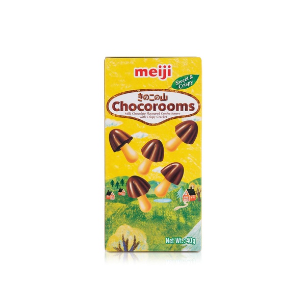 Meiji Chocorooms Milk Chocolate Crackers 40g
