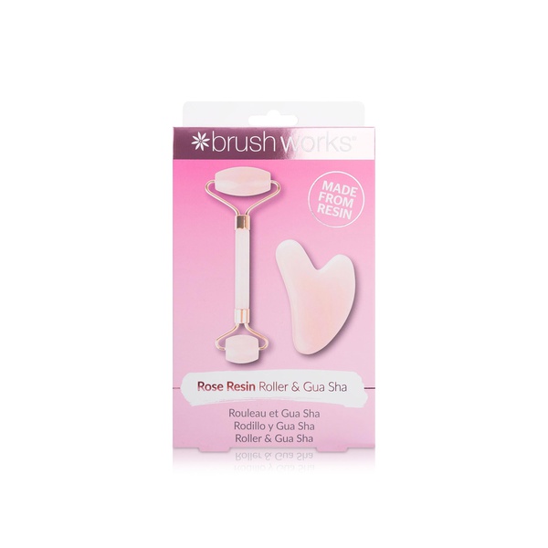 Brushworks Rose Resin Roller & Gua Sha