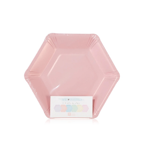 Talking Tables We Heart Pastels Hexagonal Plates