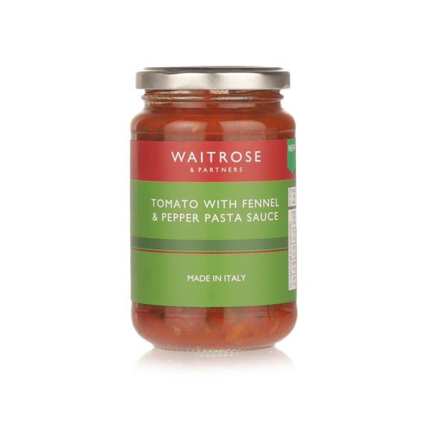 Buy Waitrose tomato with fennel and pepper pasta sauce 350g in UAE