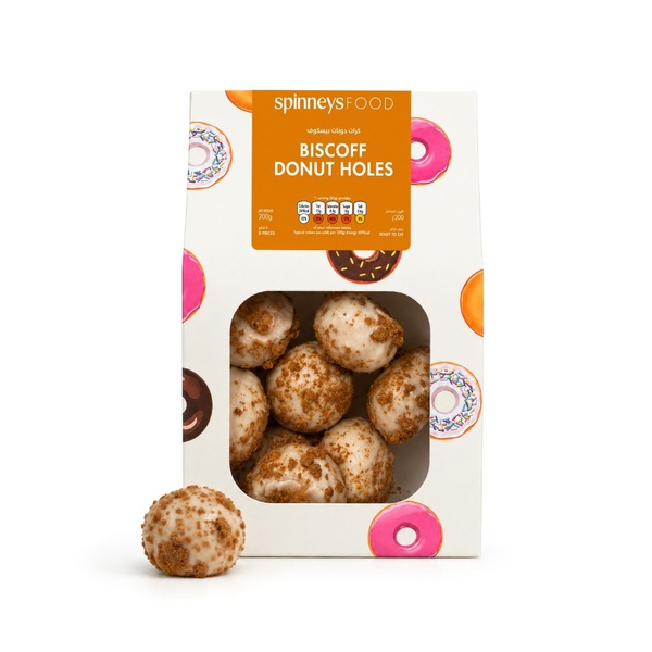 Spinneysfood Biscoff Donut Holes x 8 200g