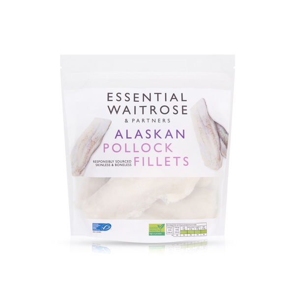 Waitrose Frozen Alaskan Pollock Fillets 1kg