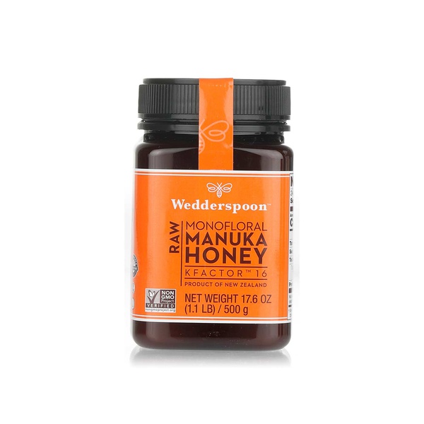 Buy Wedderspoon manuka honey KF16 500g in UAE