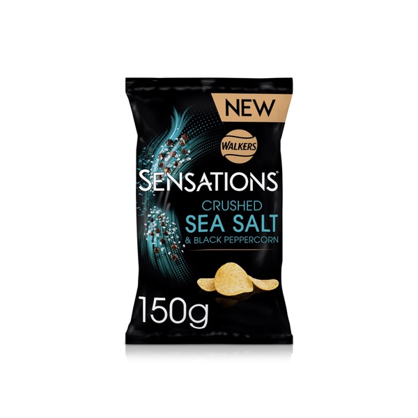 Walkers Sensations Crushed Sea Salt & Black Peppercorn Crisps 150g