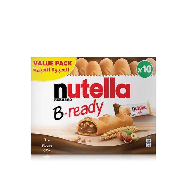 Nutella B-Ready Hazelnut Chocolate Wafer Snack 10s 220g