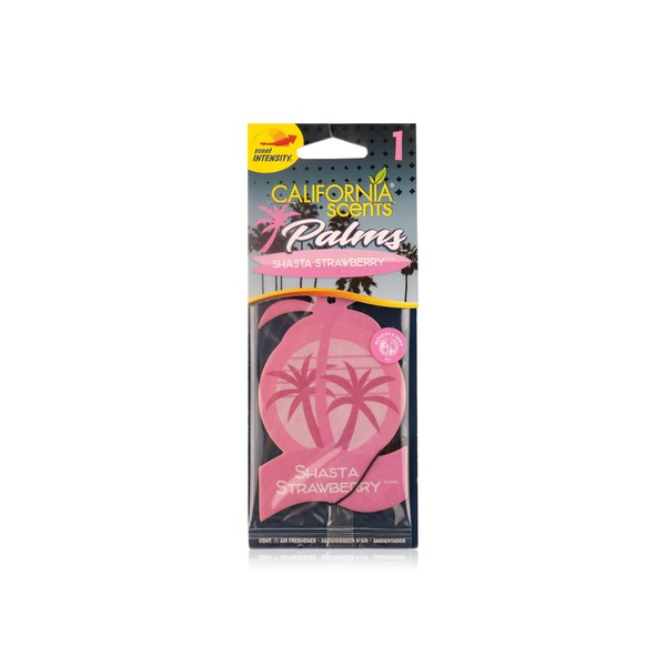 Buy California Scents hanging palm tree air freshener shasta strawberry 1 piece in UAE