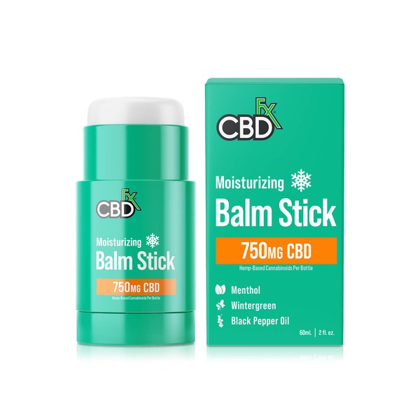 CBDFx 750mg CBD balm stick muscle and joint 60ml