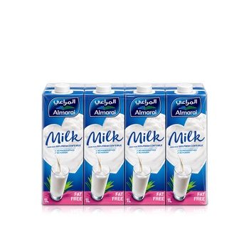 Almarai Uht Milk Fat Free 1 litre x 4