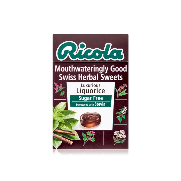 Buy Ricola liquorice sugar-free herbal drops 45g in UAE