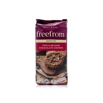 Waitrose Free From Gluten Free Triple Belgian Chocolate Cookies 150g