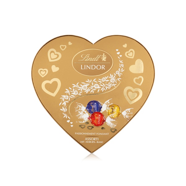 Lindt Lindor Valentine's Day Assorted Chocolates Heart Tin 200g