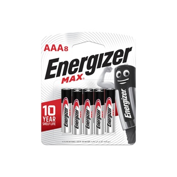 Energizer Max AAA Alkaline Batteries x 8