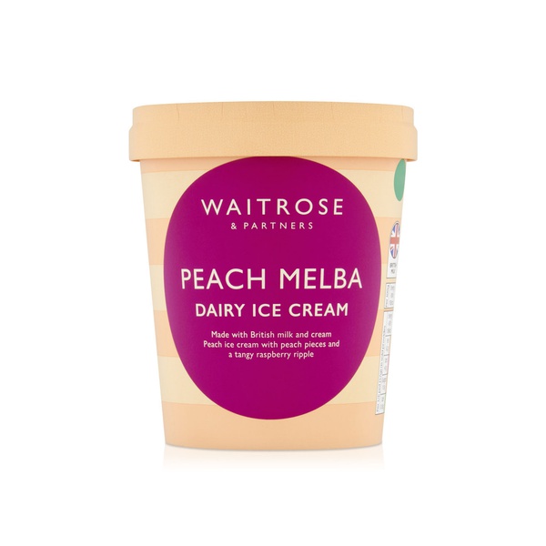 Waitrose Peach Melba Ice Cream 180ml