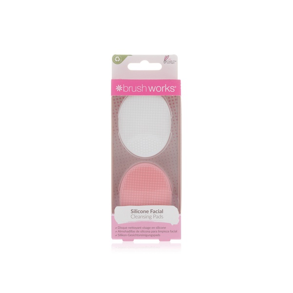 Brushworks Silicone Cleansing Pads x 2