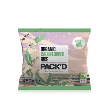 Pack'd Organic Cauliflower Rice 450g
