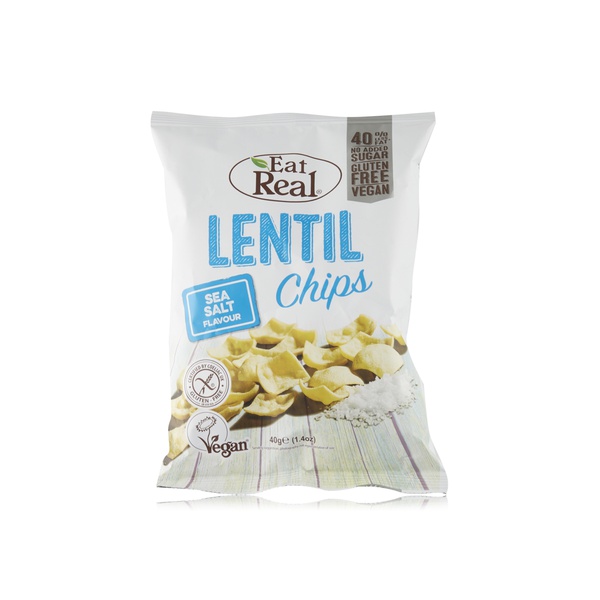 Eat Real Sea Salt Lentil Chips 40g