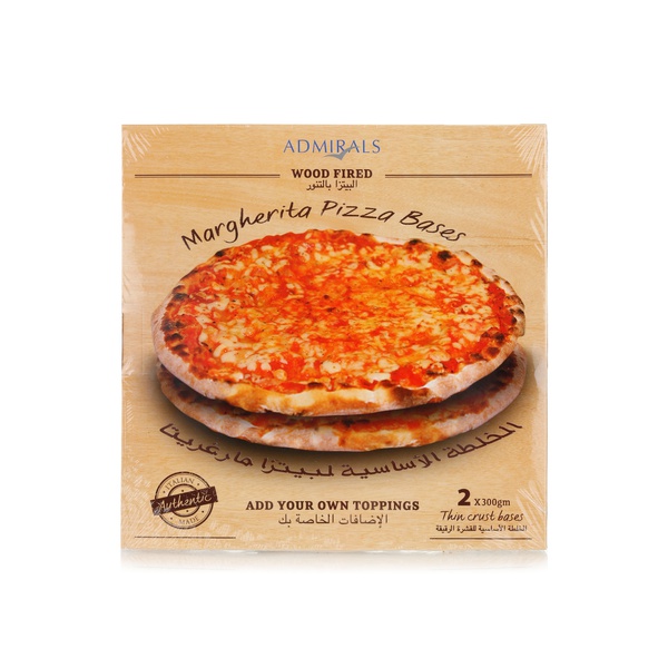 Buy Admirals margherita pizza bases 2 x 300g in UAE