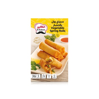 Al Kabeer Frozen Vegetable Spring Rolls 280G
