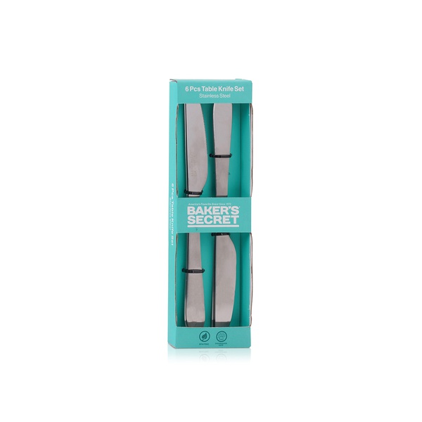 Baker's Secret Stainless Steel Dinner Knife Set x 6