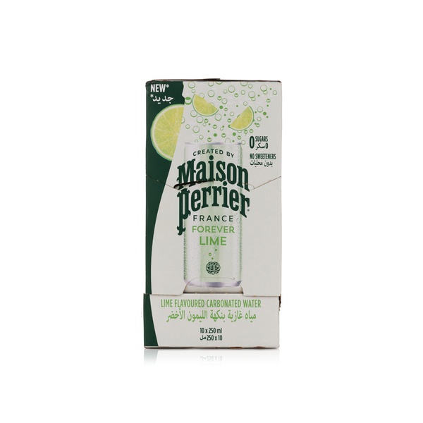 Maison Perrier Forever Lime Slim Can 250ml 10 Pack