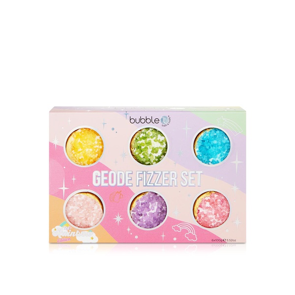Bubble T Rainbow Geode Fizzer Bath Bomb Set 100g x 6