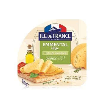 Ile de France Herbs and Tomatoes Emmental Slices 150g