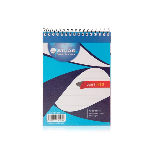 Atlas Spiral Notepad A6 50 Sheet