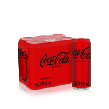 Coca Cola Zero Cans 330ml x 6