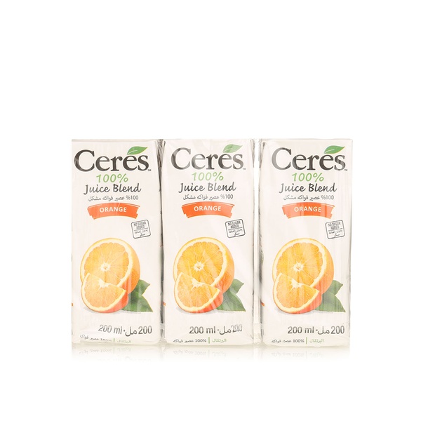 Buy Ceres juice orange 6 x 200ml in UAE