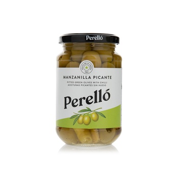 Perello Green Olives with Chilli 160g