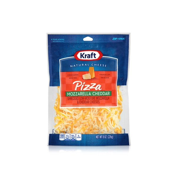 Kraft Shredded Pizza Mozzarella Cheddar Cheese 226g