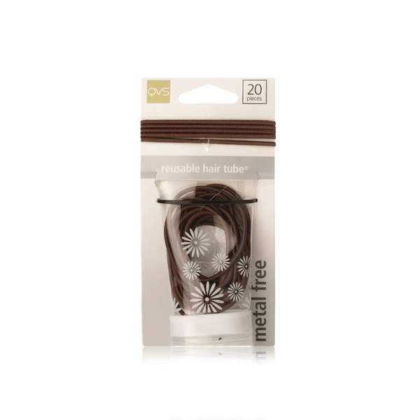 Qvs Thin Hair Elastics Brown x 20