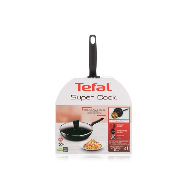 Tefal G6 Super Cook Wokpan with Lid 28cm