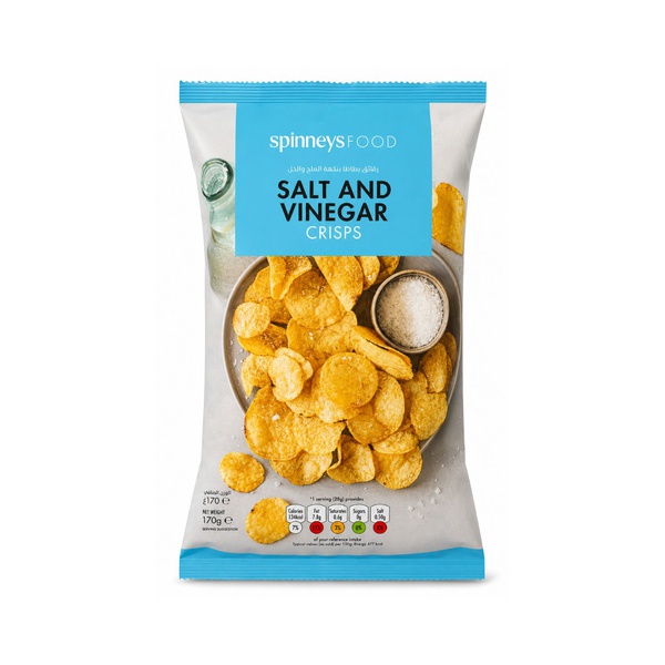 Spinneysfood Salt and Vinegar Crisps 170g