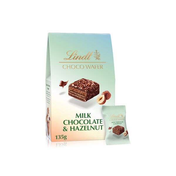 Lindt Choco Wafer Milk Chocolate and Hazelnut 9 Pack 135g