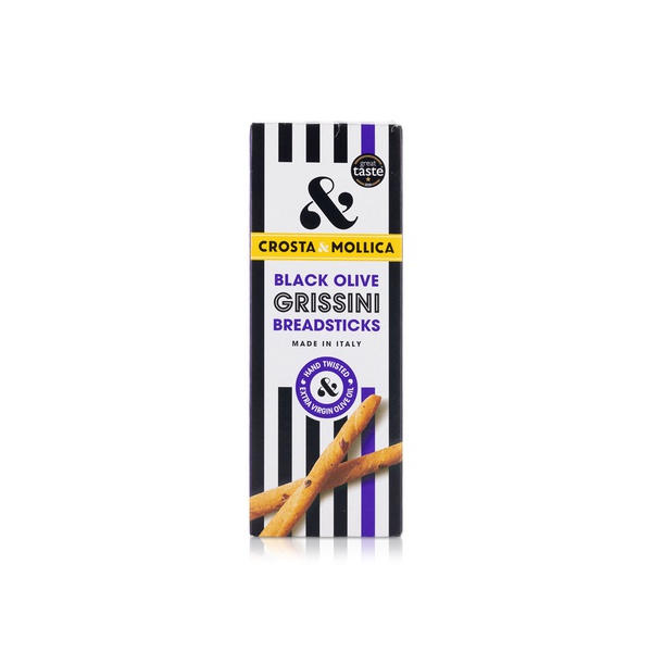 Crosta & Mollica Black Olive Grissini Breadsticks 140g
