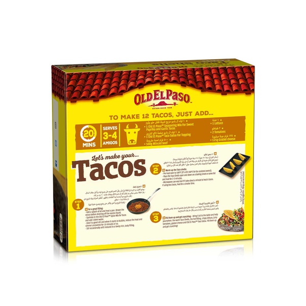 Old El Paso 12 Crunchy Taco Shells 156g