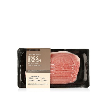 Spinneysfood Dry Cured Unsmoked Back Bacon 300g