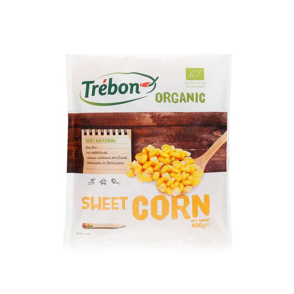 Buy Trebon organic sweet corn frozen 400g in UAE