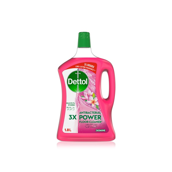 Buy Dettol antibacterial power floor cleaner jasmine 1.8l in UAE