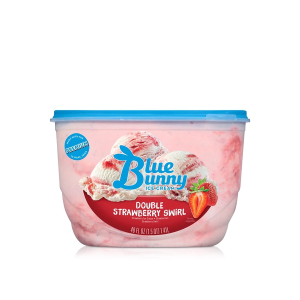 Blue Bunny Double Strawberry Swirl Ice Cream 1.41L