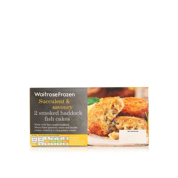 Waitrose Frozen Smoked Haddock Fish Cakes X 2 230G