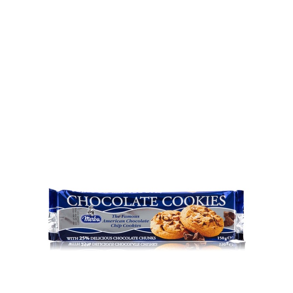 اشتري Merba 25% chocolate chip cookies 150g في الامارات