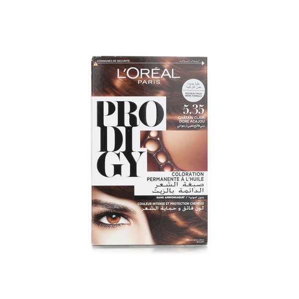 Buy LOreal Paris Prodigy permanent no ammonia hair colour 5.35 mahogany golden brown in UAE