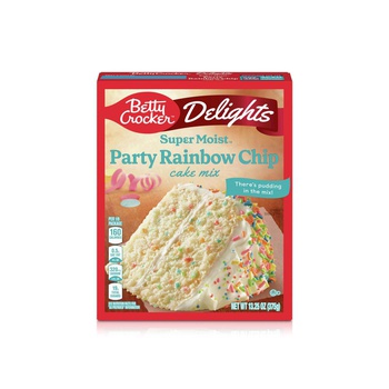 Betty Crocker Super Moist party rainbow chip cake mix 375g