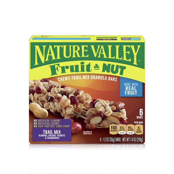 Nature Valley Trail Mix Fruit & Nut Chewy Granola Bars 6s 209g