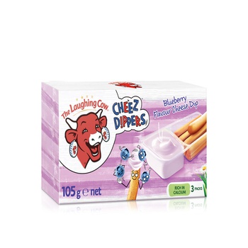 La Vache qui rit Dip & Crunch Blueberry Cheese & Breadstick Snack x 3 105g