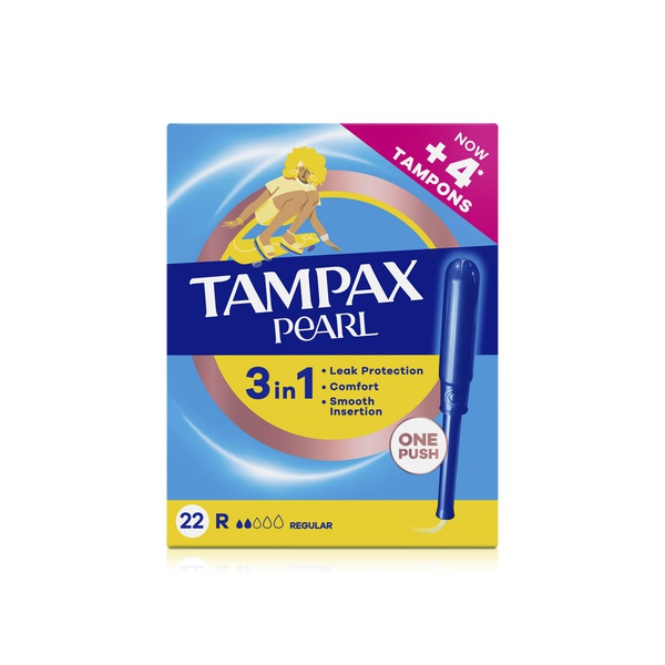 Tampax Pearl Regular Tampons x 22