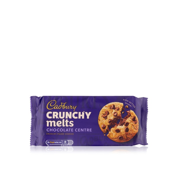 Buy Cadbury crunchy melts chocolate centre chocolate chip cookies 156g in UAE